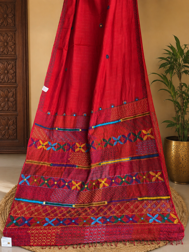 Red Lambani Saree