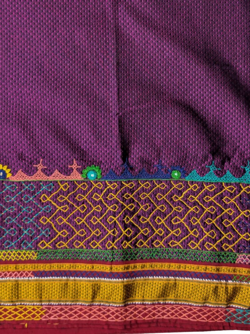 Purple Khunn Lambani Blouse piece