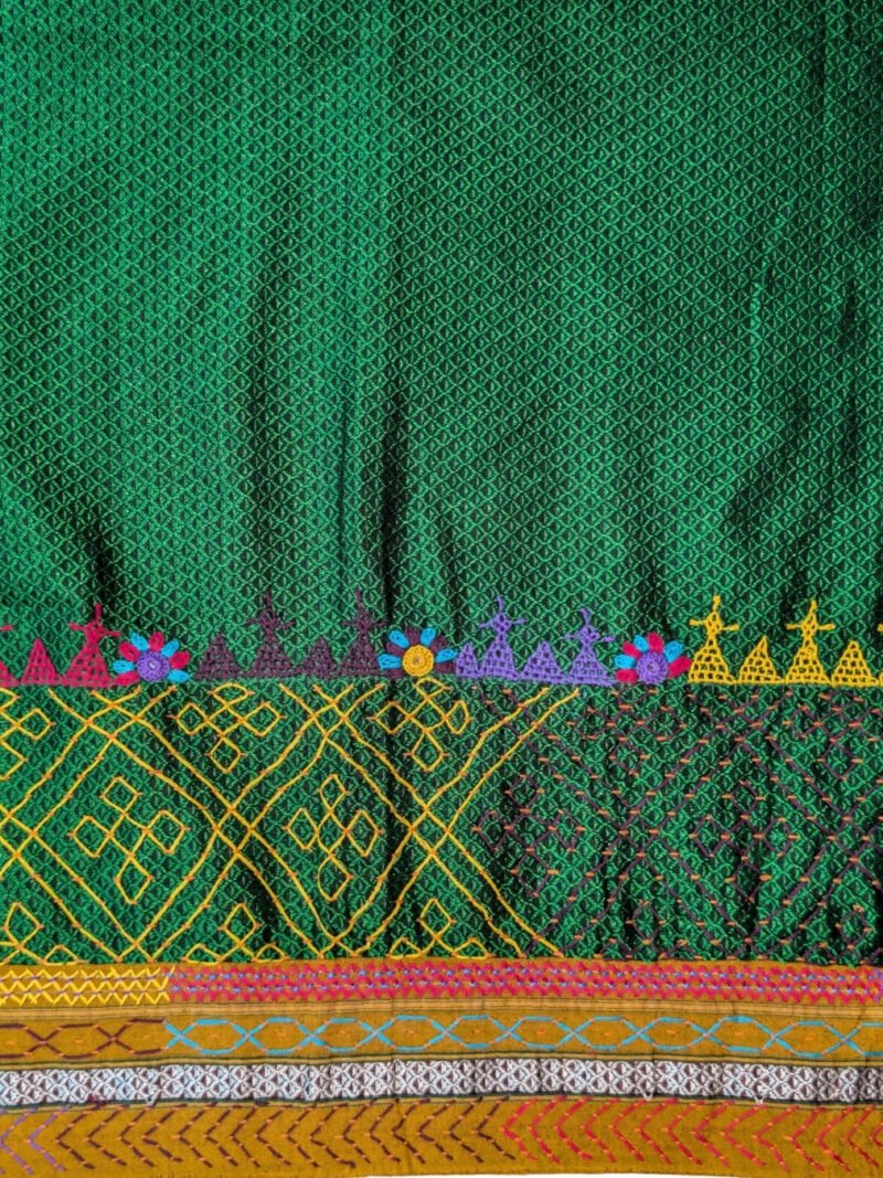 Green Lambani Khunn Blouse Piece