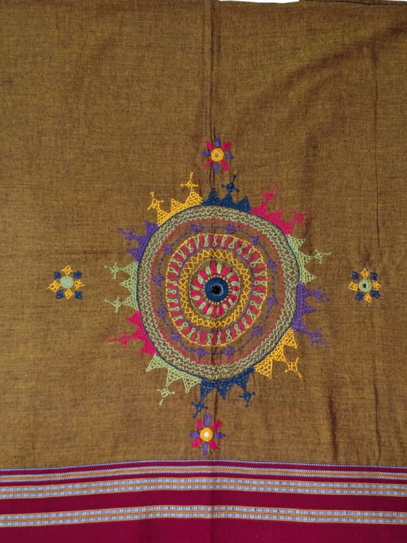 Mustard Lambani Blouse Piece