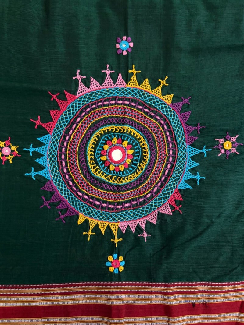 Dark Green Lambani Blouse Piece