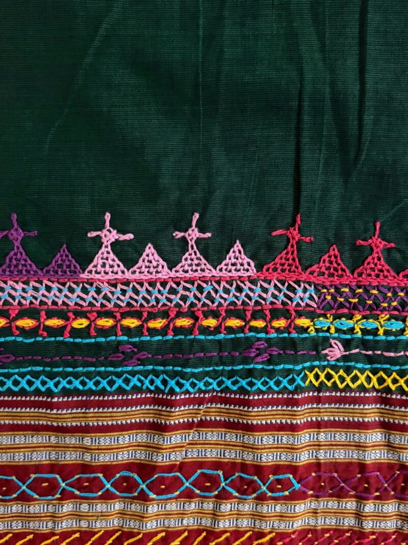 Dark Green Lambani Blouse Piece