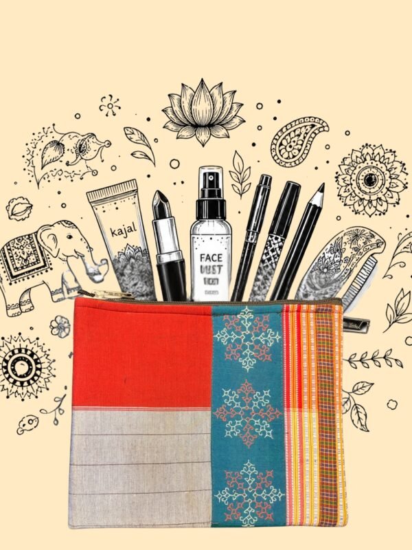 hand embriodery utility pouches
