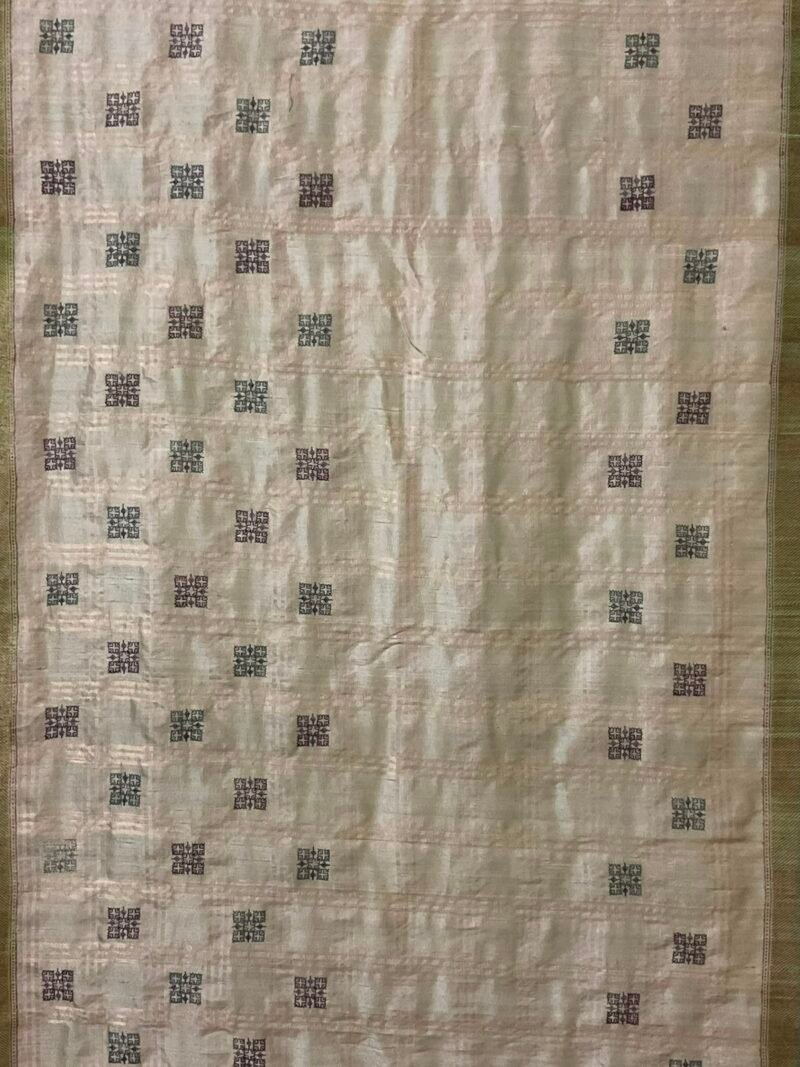 Banarasi Tussar Kasuti Saree-Ivory