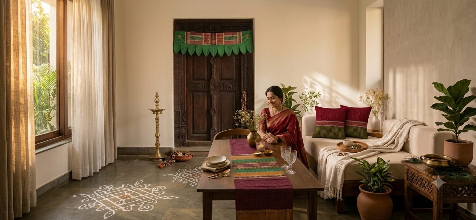 Women wearing traditional Kasuti sarees with handcrafted embroidery