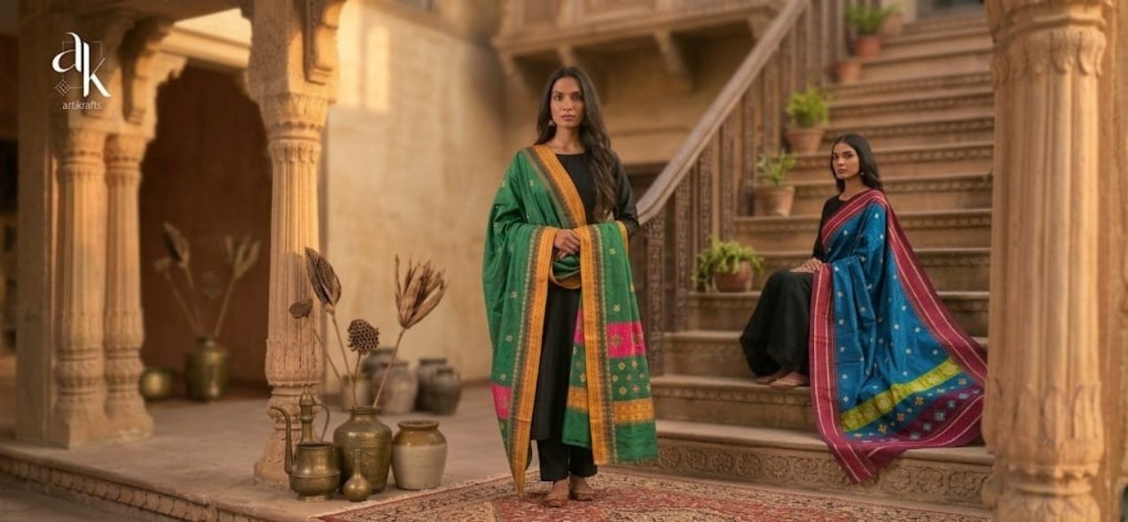 Women wearing traditional Kasuti sarees with handcrafted embroidery