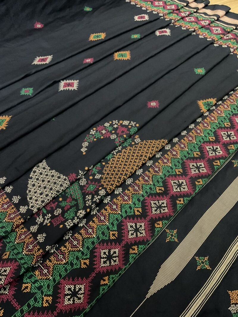 Black Kasuti Handloom Silk Saree