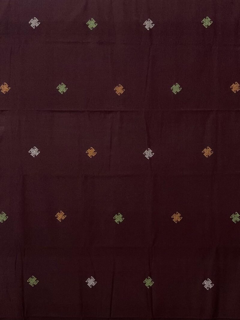 Brown Cotton Saree