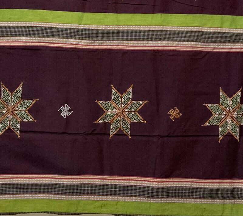 Brown Cotton Saree