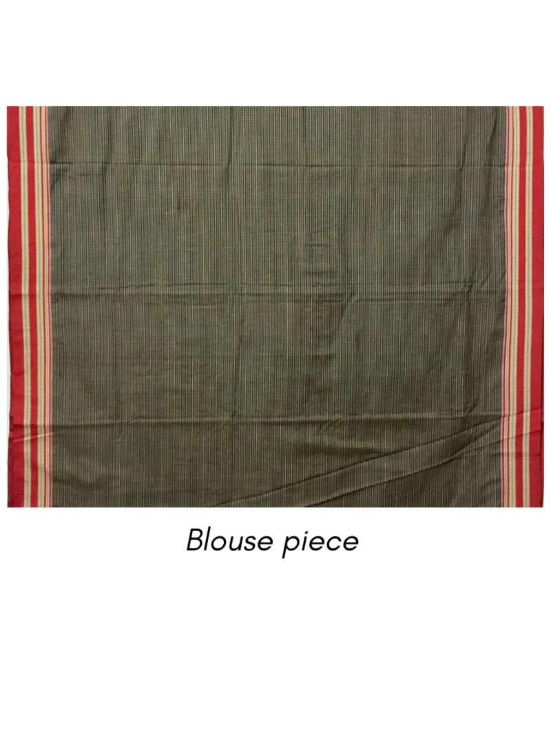 Brown Cotton Saree